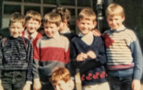 Luke (second from right) and his friends at a local eisteddfod